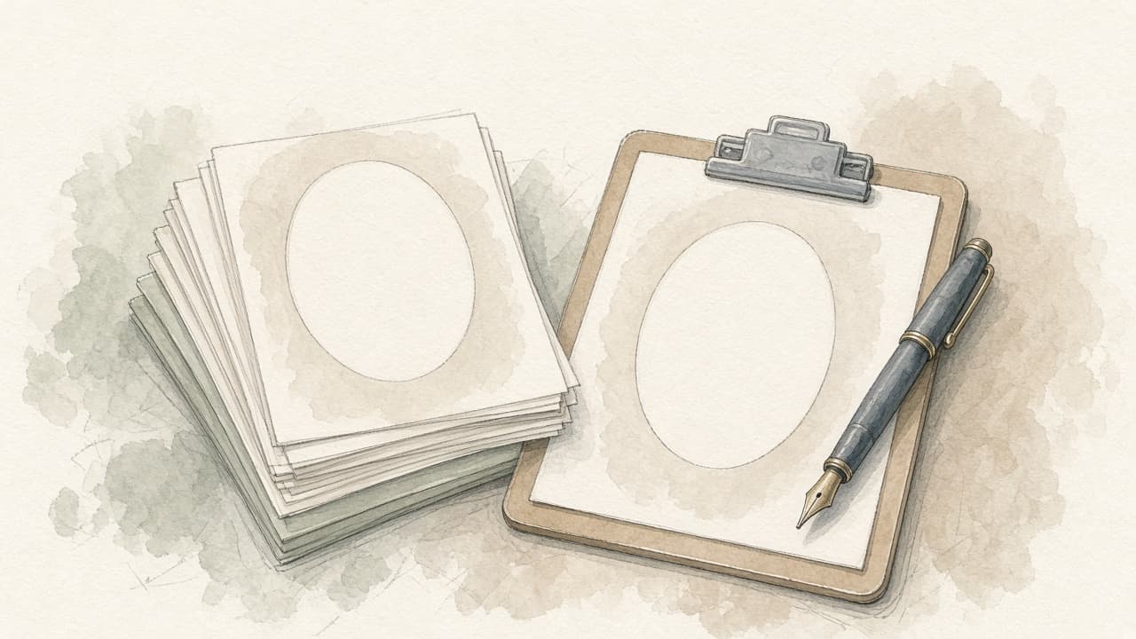 Decorative watercolor and charcoal illustration for the Casting Director career