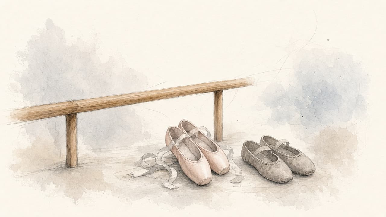 Decorative watercolor and charcoal illustration for the Dancer career